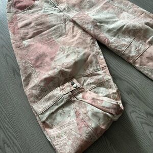 Pink and Cream Tie-Dye Shorts